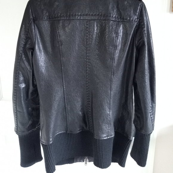 MACKAGE Nev Black Leather Jacket Coat - Picture 5 of 13